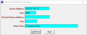 Xebra US IP and Port settings